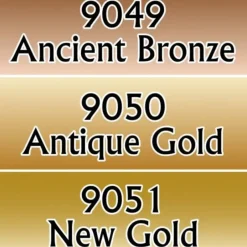 Tabletop Miniatures>Reaper Miniatures Gold-Toned Metal #09717 Master Series Triads 3 Pack .5oz Paint - Your Source for Gaming Essentials
