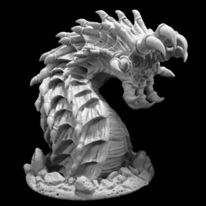 Tabletop Miniatures>Reaper Miniatures Goremaw, Great Worm #77579 Bones Unpainted Plastic Figure - Your Source for Gaming Essentials