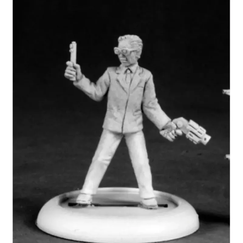 Tabletop Miniatures>Reaper Miniatures Government Agent Jones #50202 Chronoscope D&D RPG Mini Figure - Your Source for Gaming Essentials