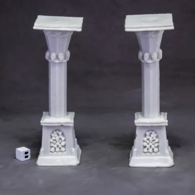 Tabletop Miniatures>Reaper Miniatures Graveyard Column (x2) #77638 Bones Unpainted Plastic Mini - Your Source for Gaming Essentials
