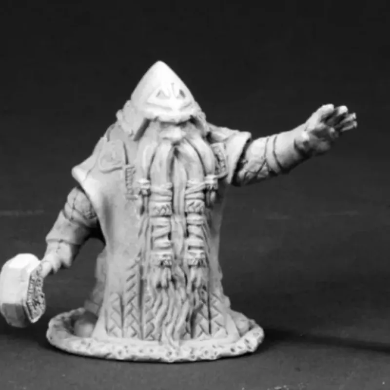 Tabletop Miniatures>Reaper Miniatures Grimm Grayrune Dwarf Vizier 03663 Dark Heaven Unpainted Metal - Your Source for Gaming Essentials