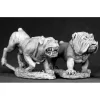 Tabletop Miniatures>Reaper Miniatures Guard Dogs (2 Pieces) #03326 Dark Heaven Unpainted Metal - Your Source for Gaming Essentials