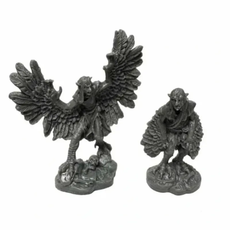 Tabletop Miniatures>Reaper Miniatures Harpies (2) #44162 Bones Black Unpainted Plastic Figures - Your Source for Gaming Essentials