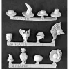 Tabletop Miniatures>Reaper Miniatures Hats and Helmets (12) 03202 Dark Heaven Legend Unpainted Metal - Your Source for Gaming Essentials