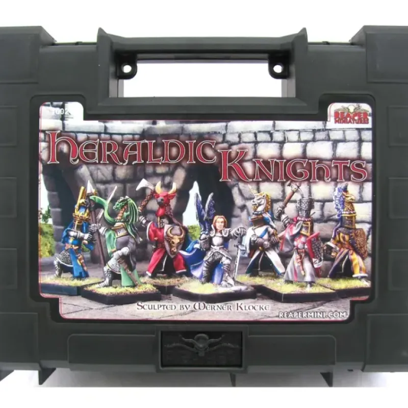 Tabletop Miniatures>Reaper Miniatures Heraldic Knights #10026 Boxed Sets Unpainted Metal RPG Figure - Your Source for Gaming Essentials