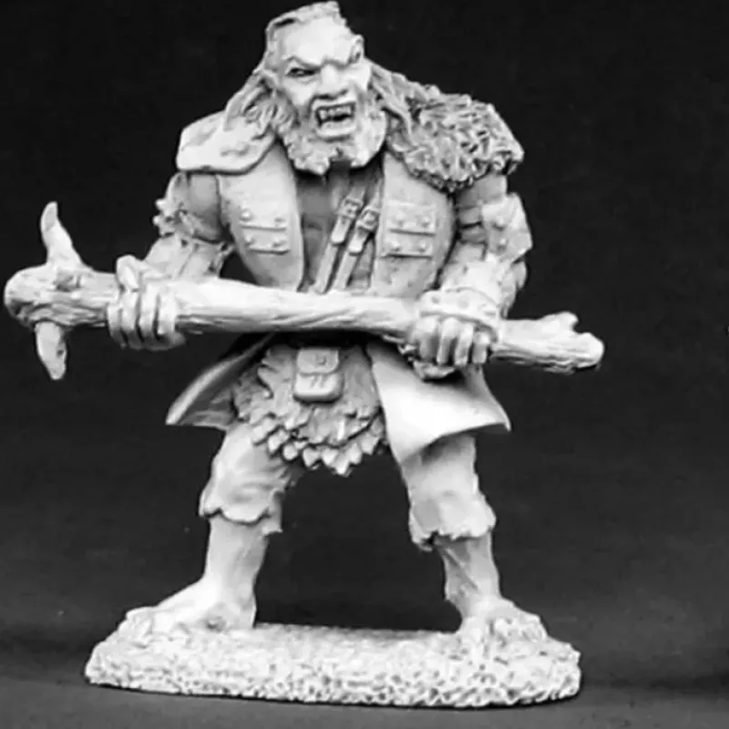 Tabletop Miniatures>Reaper Miniatures Hill Troll #02421 Dark Heaven Legends Unpainted Metal Figure - Your Source for Gaming Essentials
