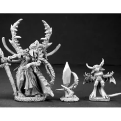 Tabletop Miniatures>Reaper Miniatures Kal'Valantis, Lich Queen #03187 Dark Heaven Unpainted Metal - Your Source for Gaming Essentials