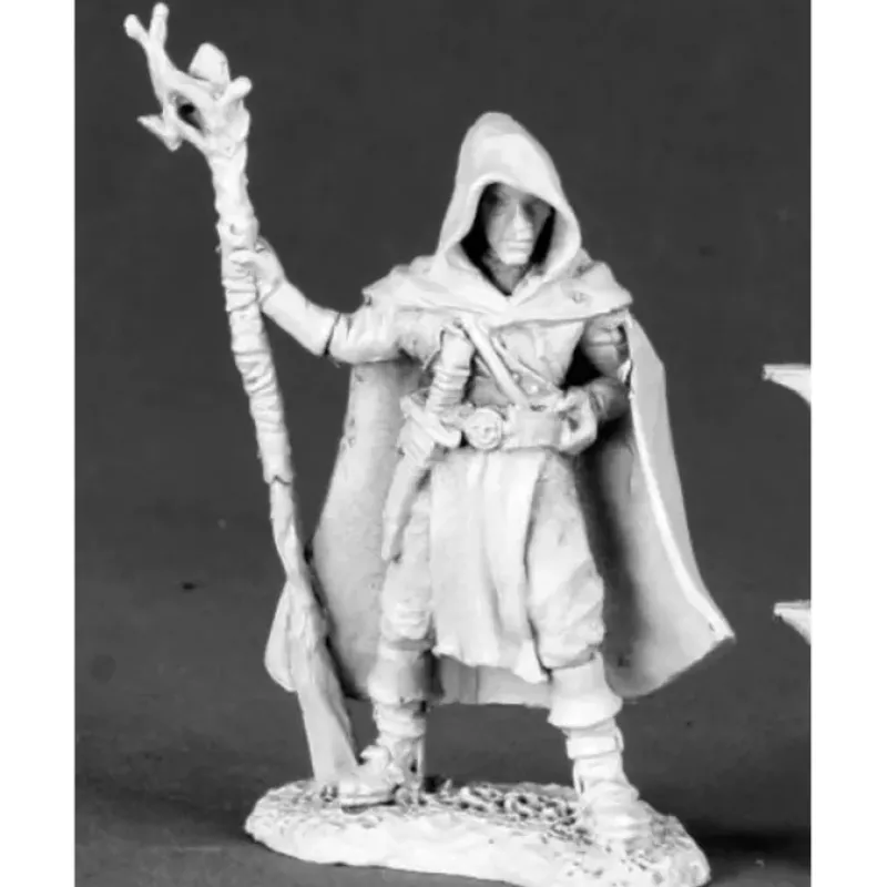 Tabletop Miniatures>Reaper Miniatures Karahl Farstep, Wizard #03504 Dark Heaven Unpainted Metal - Your Source for Gaming Essentials