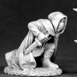 Tabletop Miniatures>Reaper Miniatures Kneeling Assassin #02519 Dark Heaven Legends Unpainted Metal - Your Source for Gaming Essentials