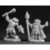 Tabletop Miniatures>Reaper Miniatures Kobold Leader and Sorcerer #03024 Dark Heaven Unpainted Metal - Your Source for Gaming Essentials