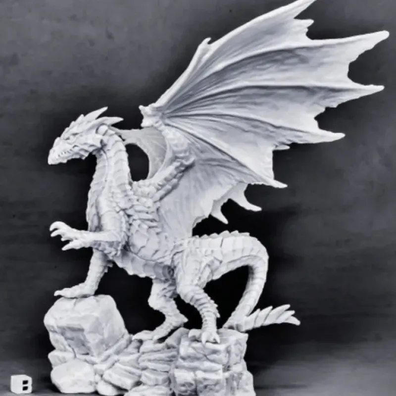 Tabletop Miniatures>Reaper Miniatures Kyphrixis, The Copper Dragon#77565 Bones Unpainted Plastic - Your Source for Gaming Essentials