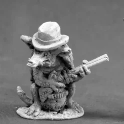 Tabletop Miniatures>Reaper Miniatures Leatherhide, Armadillo Man #50320 Chronoscope RPG Mini Figure - Your Source for Gaming Essentials