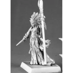 Tabletop Miniatures>Reaper Miniatures Liela Mordollwen, Dark Elf Sorceress 14590 Darkreach Unpainted - Your Source for Gaming Essentials