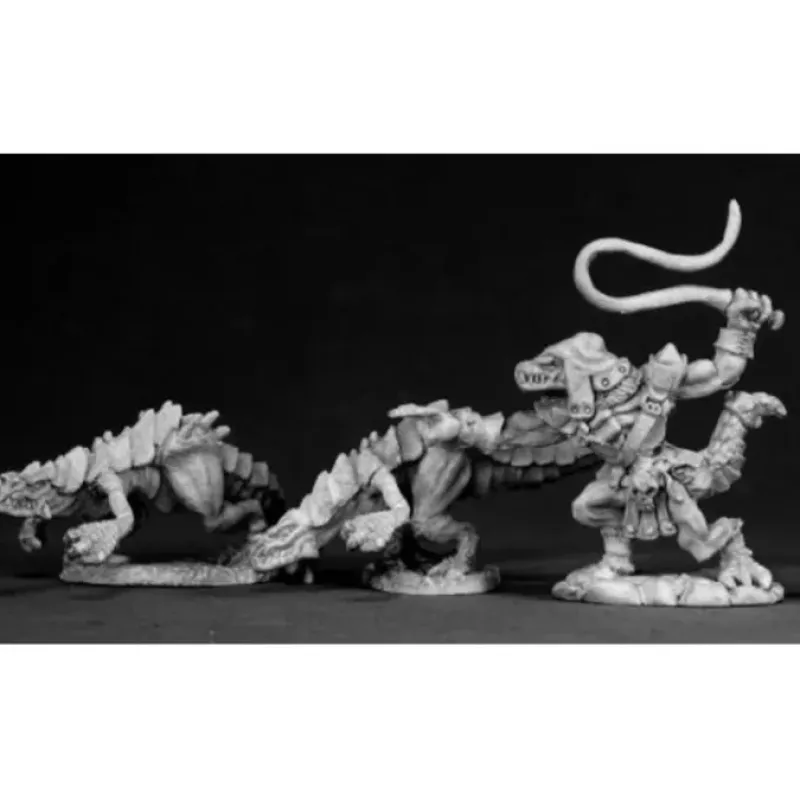Tabletop Miniatures>Reaper Miniatures Lizard Hunting Pack (3 Pcs) 02331 Dark Heaven Unpainted Metal - Your Source for Gaming Essentials