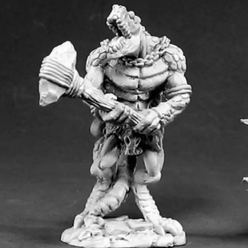 Tabletop Miniatures>Reaper Miniatures Lizardman Tyrant #02404 Dark Heaven Legends Unpainted Metal - Your Source for Gaming Essentials