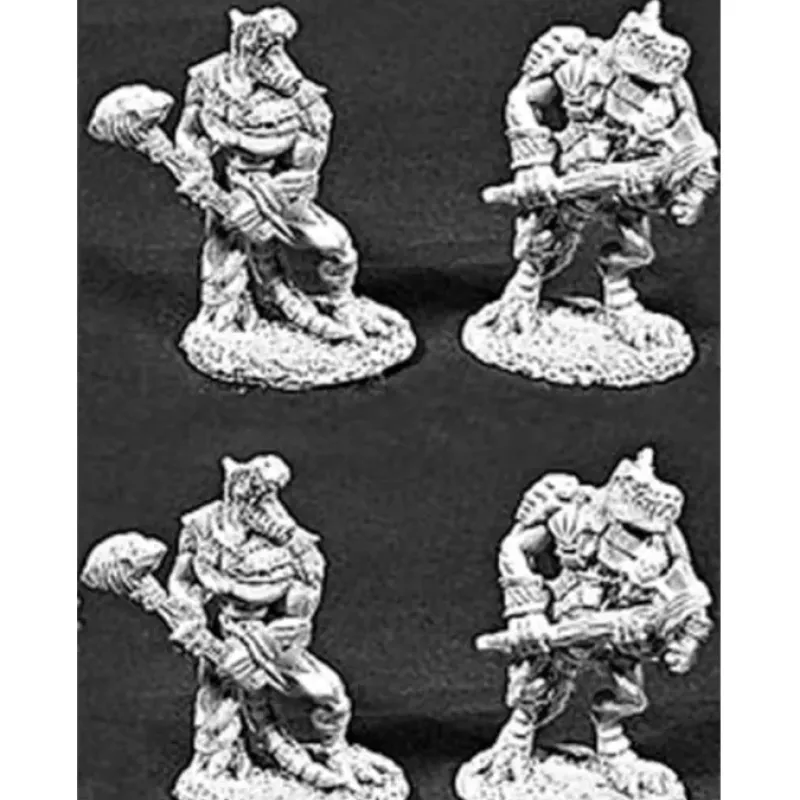 Tabletop Miniatures>Reaper Miniatures Lizardmen, 2H Club 4 Pcs #06048 Dark Heaven Legends Army Packs - Your Source for Gaming Essentials