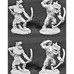 Reaper Miniatures Lizardmen Archers 4 Pcs #06046 Dark Heaven Legends Army Packs - Your Source for Gaming Essentials Hot