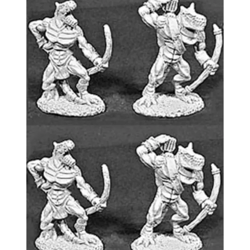 Reaper Miniatures Lizardmen Archers 4 Pcs #06046 Dark Heaven Legends Army Packs - Your Source for Gaming Essentials Hot