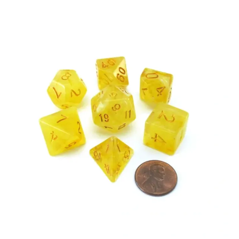 Dice>Reaper Miniatures Lucky Pizza Dungeon Dice - Gem Yellow - Your Source for Gaming Essentials