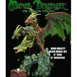 Tabletop Miniatures>Reaper Miniatures Ma'al Drakar the Dragon Tyrant Resin Model Kit 10046 Unpainted - Your Source for Gaming Essentials