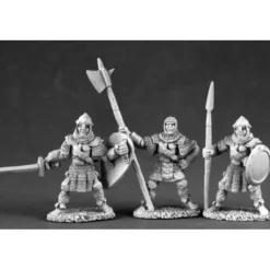 Tabletop Miniatures>Reaper Miniatures Men At Arms (3 Pieces) #03509 Dark Heaven Unpainted Metal - Your Source for Gaming Essentials