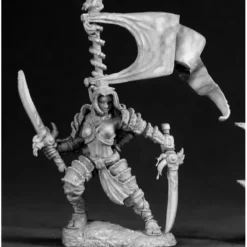 Tabletop Miniatures>Reaper Miniatures Mika, Female Samurai #03058 Dark Heaven Unpainted Metal - Your Source for Gaming Essentials