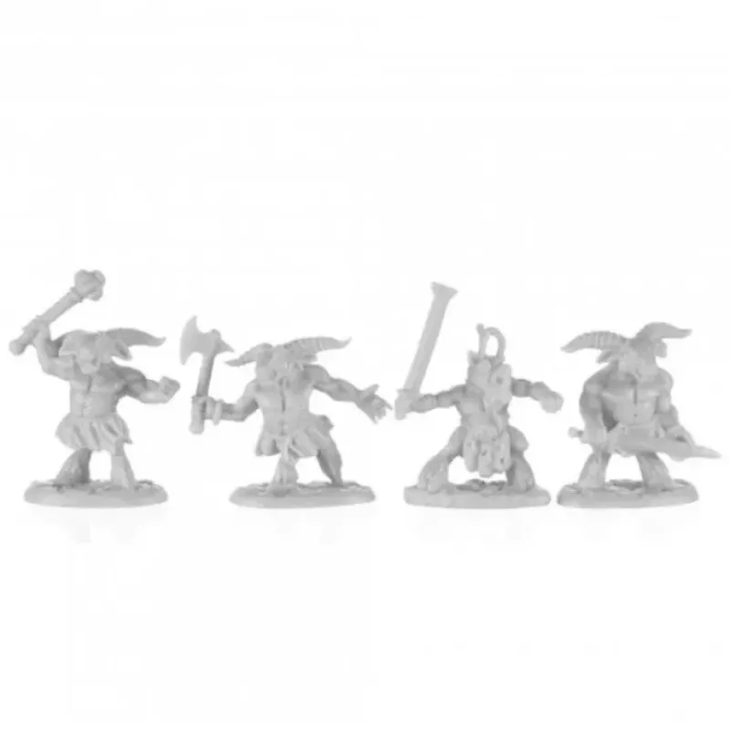 Tabletop Miniatures>Reaper Miniatures Minitaurs (4) #77680 Unpainted Plastic Bones Mini Figure - Your Source for Gaming Essentials