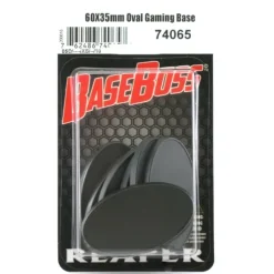 Tabletop Miniatures>Reaper Miniatures 60mm x 35mm Oval Gaming Base (10) #74065 Accessory - Your Source for Gaming Essentials