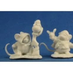 Tabletop Miniatures>Reaper Miniatures Mousling Druid and Beekeeper #77290 Bones Unpainted Figure - Your Source for Gaming Essentials