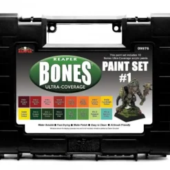 Tabletop Miniatures>Reaper Miniatures MSP Bones Ultra-Coverage Paint Set #1 - 16 Bottles - Your Source for Gaming Essentials