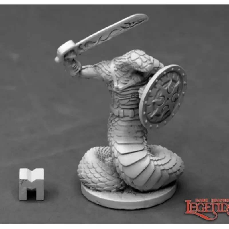 Tabletop Miniatures>Reaper Miniatures Nagendra Warrior (Sword & Shield) 03896 Unpainted Metal Figure - Your Source for Gaming Essentials