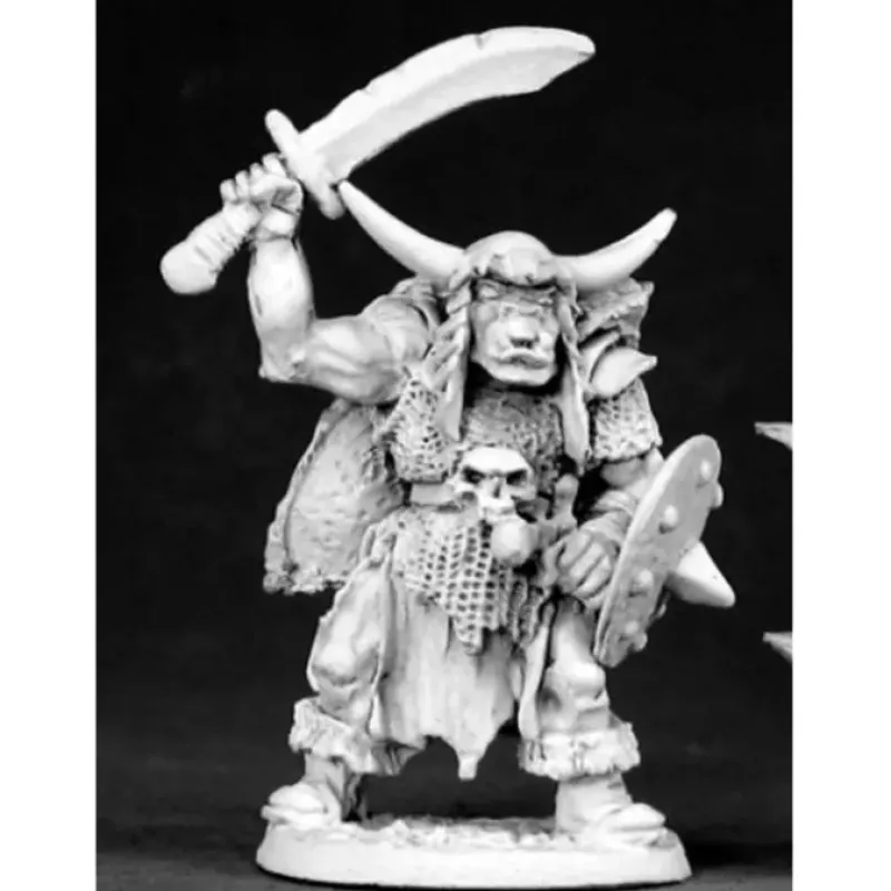 Tabletop Miniatures>Reaper Miniatures Nagrash, Orc Chieftan #02502 Dark Heaven Unpainted Metal - Your Source for Gaming Essentials