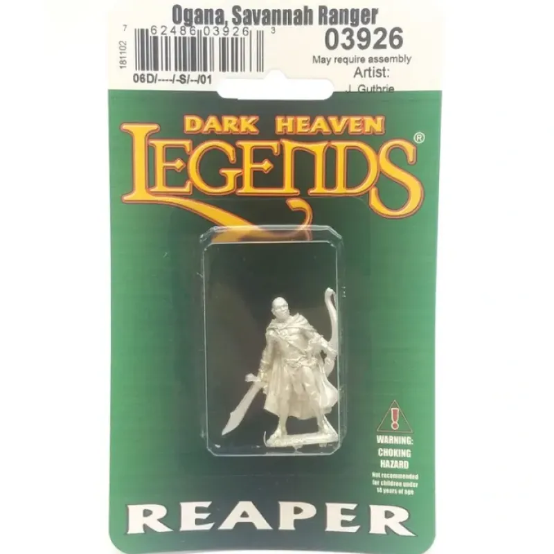 Tabletop Miniatures>Reaper Miniatures Ogana #03926 Dark Heaven Legends Unpainted Metal Mini Figure - Your Source for Gaming Essentials