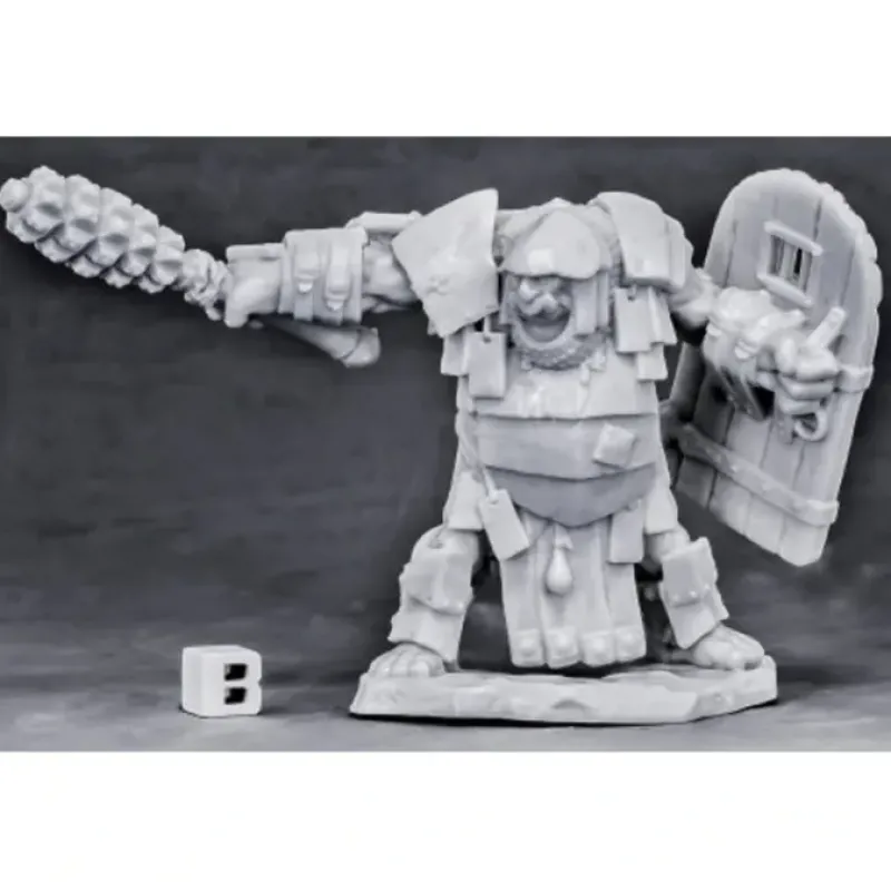 Tabletop Miniatures>Reaper Miniatures Ogre Chieftain#77566 Bones Unpainted Plastic RPG Mini Figure - Your Source for Gaming Essentials