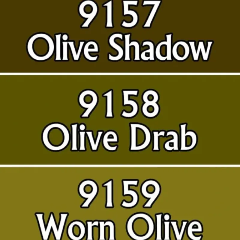Tabletop Miniatures>Reaper Miniatures Olive Drabs #09753 Master Series Triads 3 Pack .5oz Paint - Your Source for Gaming Essentials