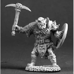 Tabletop Miniatures>Reaper Miniatures Orc Warrior #03219 Dark Heaven Legends Unpainted Metal Figure - Your Source for Gaming Essentials
