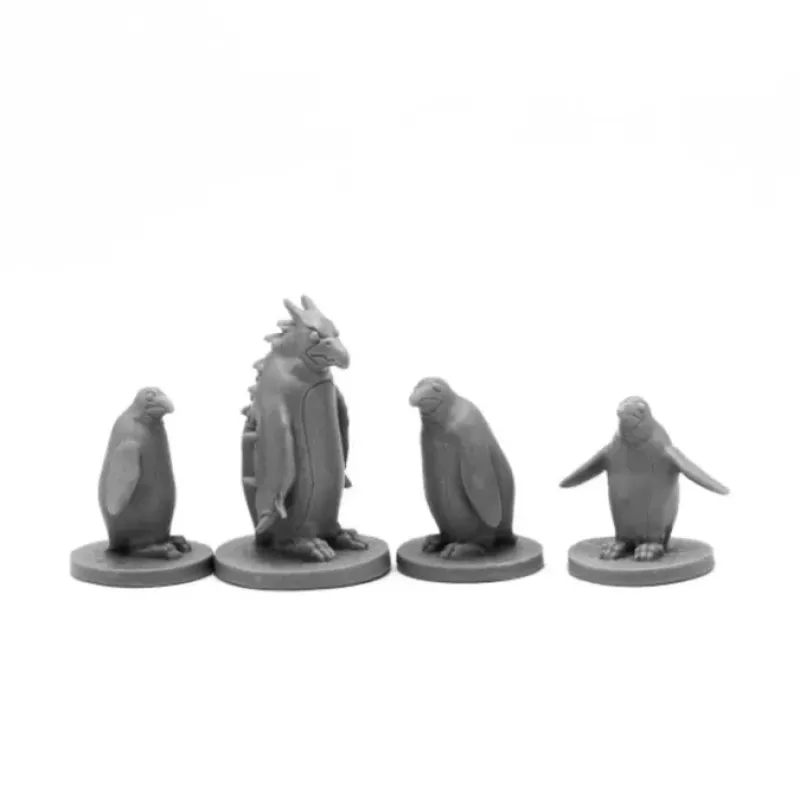 Tabletop Miniatures>Reaper Miniatures Penguin Attack Pack (4) #44104 Bones Black Unpainted Plastic - Your Source for Gaming Essentials