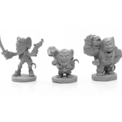 Tabletop Miniatures>Reaper Miniatures Pirate Mousling Crew (3) #04027 Unpainted Metal Figure - Your Source for Gaming Essentials