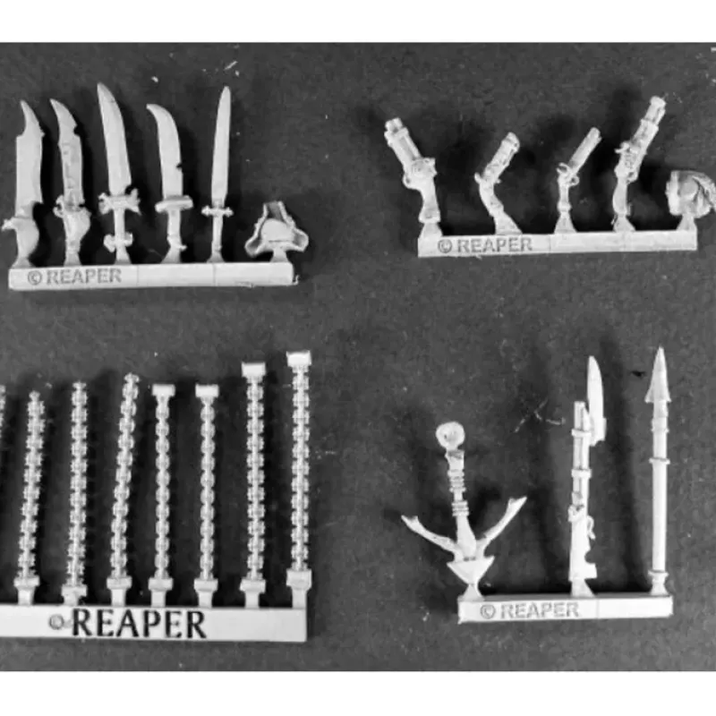 Tabletop Miniatures>Reaper Miniatures Razig Weapons Pack (15) #14472 Razig Unpainted RPG Mini Figure - Your Source for Gaming Essentials