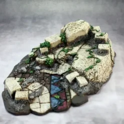 Tabletop Miniatures>Reaper Miniatures Ruins Vignette Base (Resin) #74027 Unpainted Accessory - Your Source for Gaming Essentials