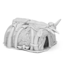 Tabletop Miniatures>Reaper Miniatures Runehorn Hut #44087 Bones Black Unpainted Plastic RPG Figure - Your Source for Gaming Essentials