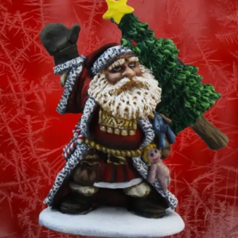 Tabletop Miniatures>Reaper Miniatures Santa Dwarf (2013) #01525 Special Edition Unpainted Metal Mini - Your Source for Gaming Essentials