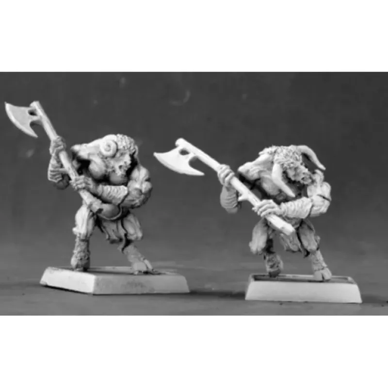 Tabletop Miniatures>Reaper Miniatures Satyr Warriors (9) #06214 Warlord Army Pack Unpainted D&D Mini - Your Source for Gaming Essentials