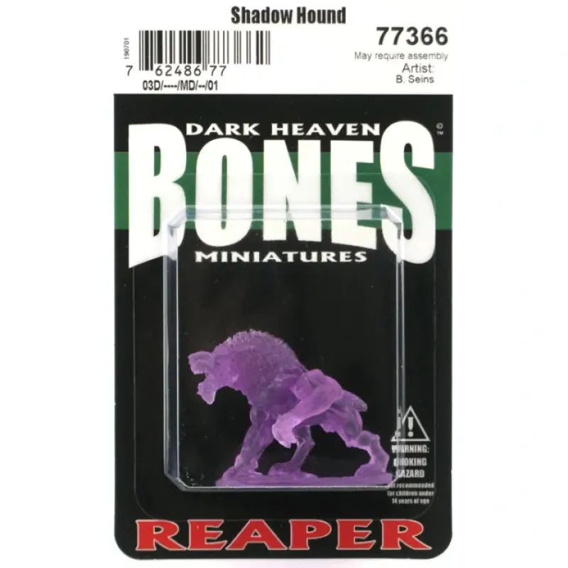 Tabletop Miniatures>Reaper Miniatures Shadow Hound #77366 Bones Plastic D&D RPG Mini Figure - Your Source for Gaming Essentials