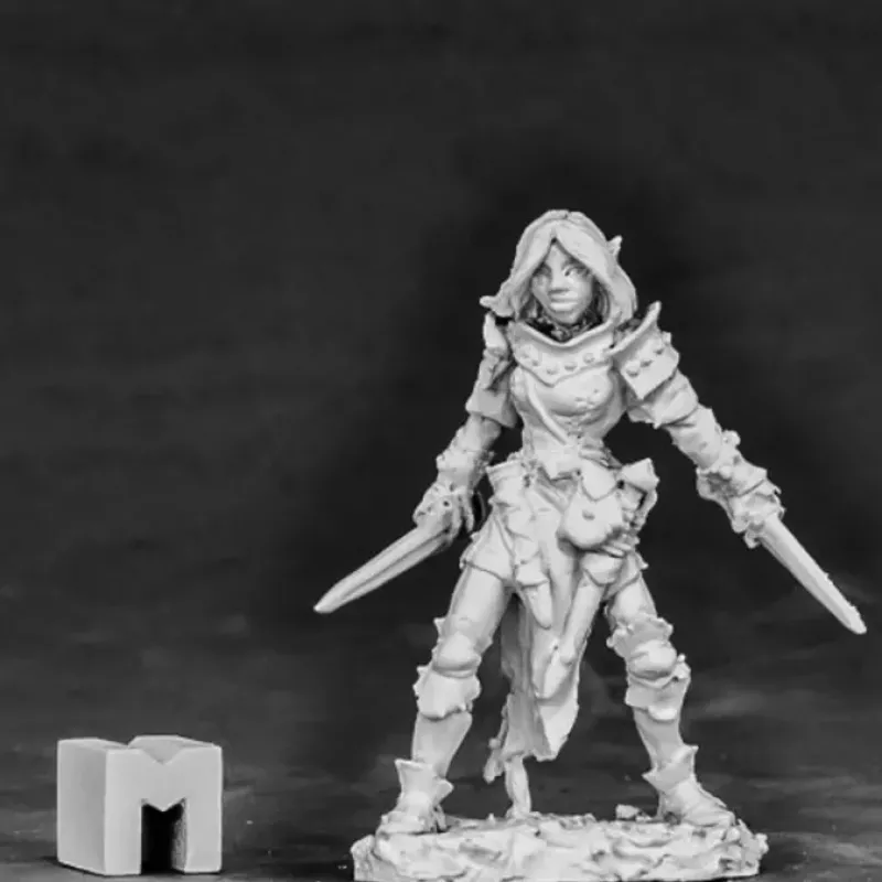 Tabletop Miniatures>Reaper Miniatures Shardis, Elf Rogue #03862 Dark Heaven Unpainted Metal Mini - Your Source for Gaming Essentials
