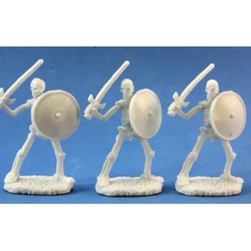 Tabletop Miniatures>Reaper Miniatures Skeletal Swordsman (3) #77017 Bones D&D RPG Mini Figure - Your Source for Gaming Essentials