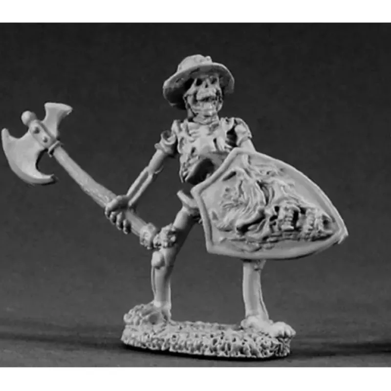 Tabletop Miniatures>Reaper Miniatures Skeleton With Axe #02128 Dark Heaven Legends Unpainted Metal - Your Source for Gaming Essentials