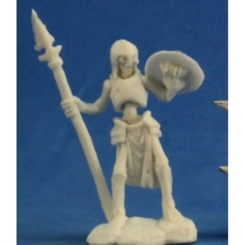 Tabletop Miniatures>Reaper Miniatures Skeleton Guardian Spearman (3) #77239 Bones RPG Mini Figure - Your Source for Gaming Essentials