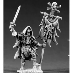 Tabletop Miniatures>Reaper Miniatures Skeleton Std Bearer 02137 Dark Heaven Legends Unpainted Metal - Your Source for Gaming Essentials