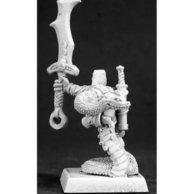 Tabletop Miniatures>Reaper Miniatures Somchai, Nagendra Captain #14471 Reptus Unpainted RPG D&D Mini - Your Source for Gaming Essentials